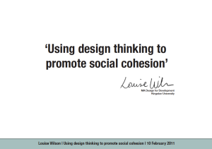 Promoting Social Cohesion
