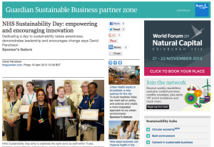 The Guardian, NHS Sustainability Day